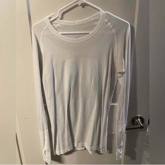 Lululemon run swiftly tech top heathered white - Picture 4 of 5